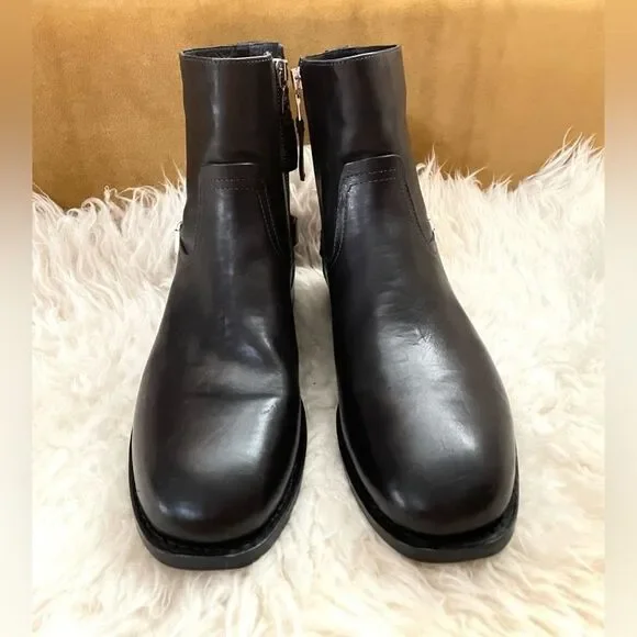 NWT Rag & Bone Oliver Leather Boot Zippers Black 39 (9) - Picture 3 of 10